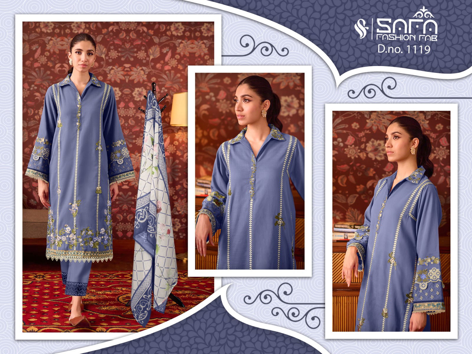 Safa Fashion 1119 Readymade Pakistani Suit Catalog